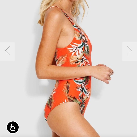 NWT SEAFOLLY OCEAN ALLEY ONE SHOULDER ONE-PIECE - Picture 4 of 10